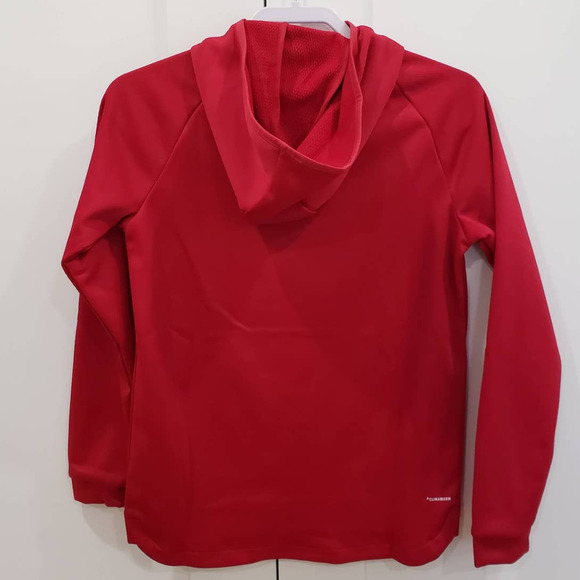 Adidas Women's Hoodie Red W TI BOS HOODIE Size XS - Picture 6 of 8
